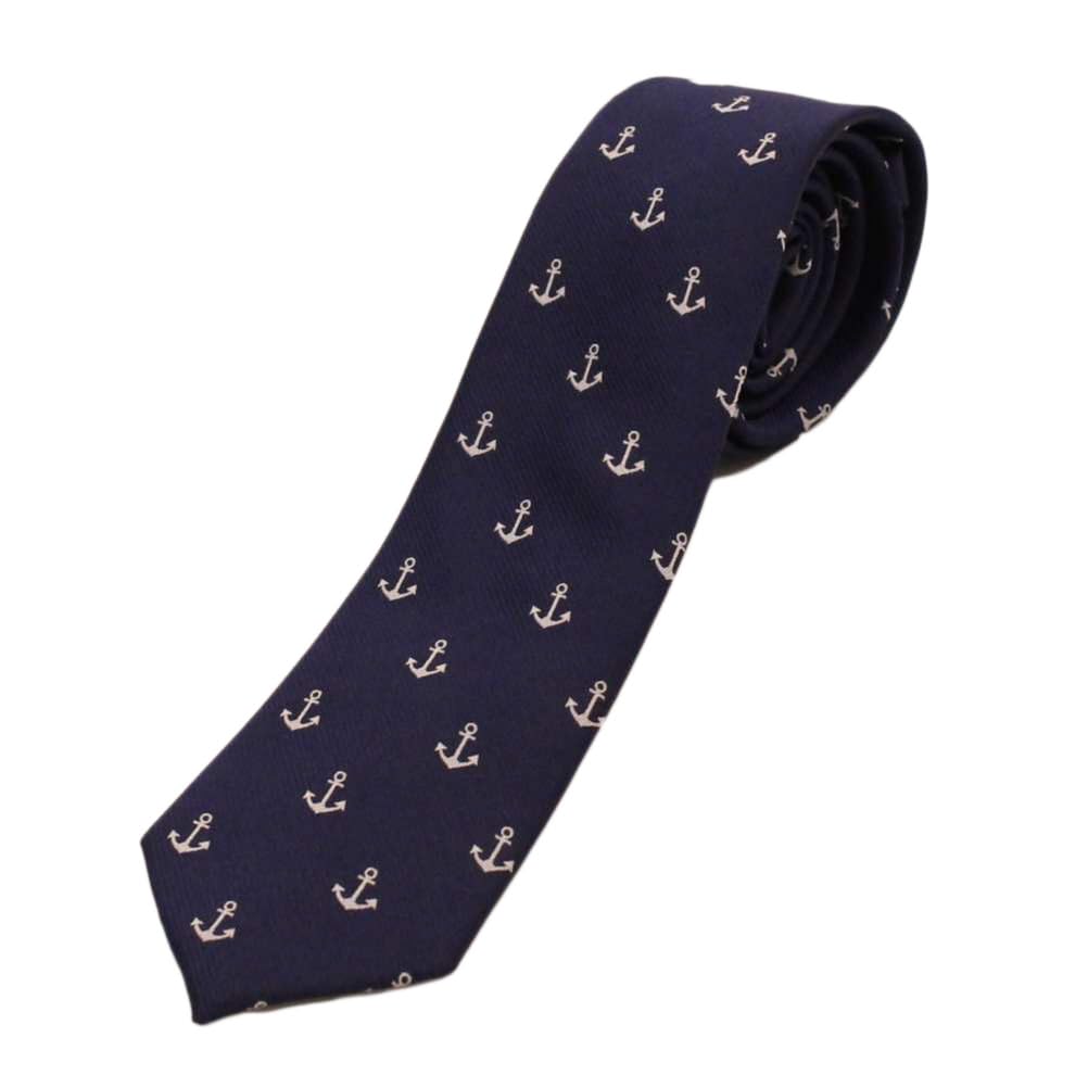 

[CUFFSMANIA] Anchor, Marine, Seaman, Ship, Funny, Unique, Narrow Tie