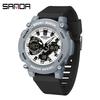 Dual Display Sports Student Watch Men's 5ATM Waterproof Night Light Seismic and Drop resistant Electronic Watch