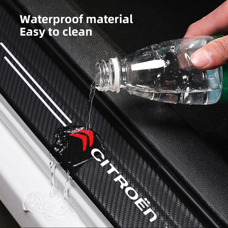 Car Door Sill Threshold Anti Scratch Protector Stickers For Citroen C8 DS3 C6 C3 Vts C4 Saxo C4L C5 C2 Xsara C3-XR Picasso SEGA ahq256