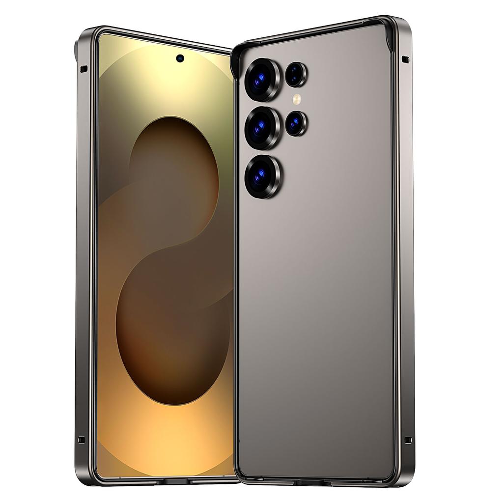 Kovový nárazníkový kryt Titanově šedý pro Samsung Galaxy S26 Ultra S25 Plus S25Ultra S25 S24 S24Plus Ochranný rámeček na telefon Příslušenství