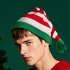 Cozy Autumn Winter Knitted Christmas Hat Unisex Long Tail Pom Pom Wizard Style Warm Beanie for Holiday Party Christmas Decor