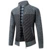 Warm Cardigan Men Fleece Zipper Sweaters Jackets Mens Fashion Slim Fit Sweater Coat
