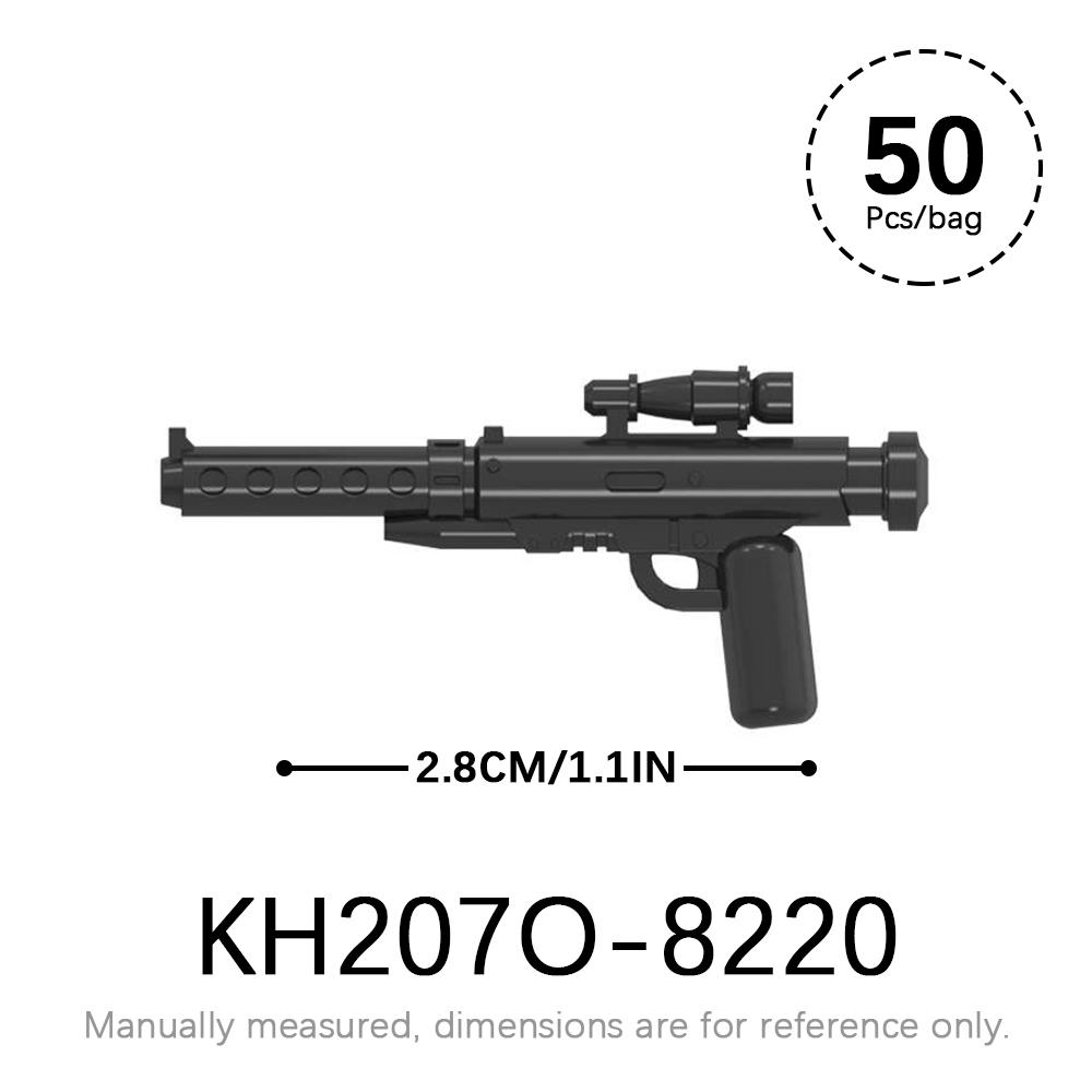 50pcs/lot Military Weapons Set SWAT WW2 Action Figures Parts MOC Bricks Star WW2 Corps Gun Accessories Building Blocks Kids Toys