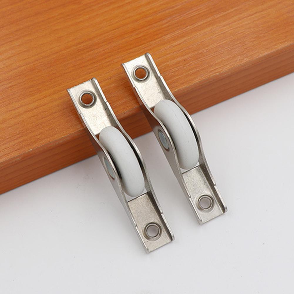 4pcs Window Pulleys 25mm Cabinet Wardrobe Sliding Door Wheel Window Roller Pulley Furniture Door Roller Runner Hardware