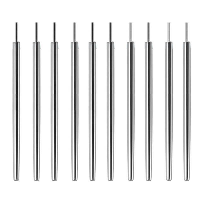 10 Piezas de Calidad Profesional Aguja Segura para Piercing Cónica Aguja de Oreja Aguja de Nariz Herramienta para Piercings Adecuada para Piercings Corporales