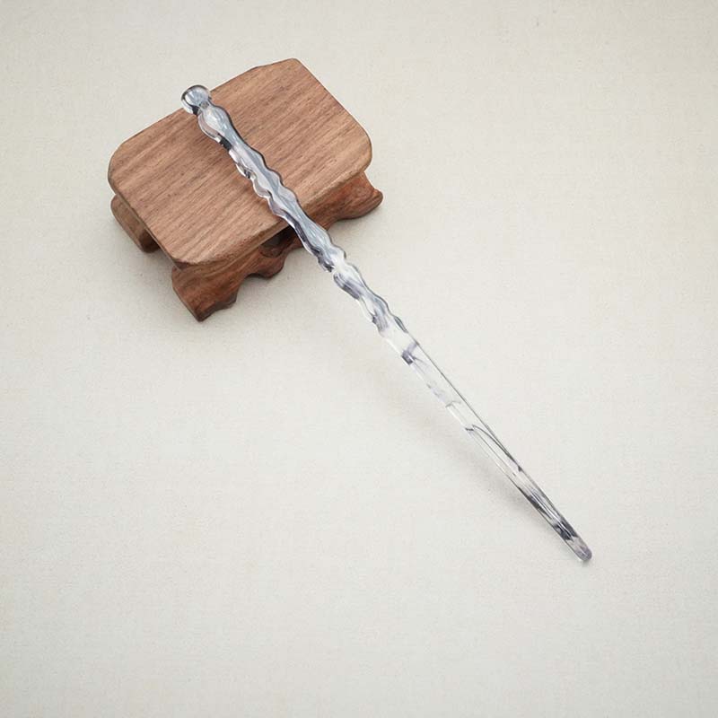 Haarstäbe aus schwarzem Acetat-Harz im chinesischen Stil für Frauen, einfache Haarnadeln, Haarspange, Haarnadel, Kopfschmuck, Hochzeitsschmuck-Accessoires