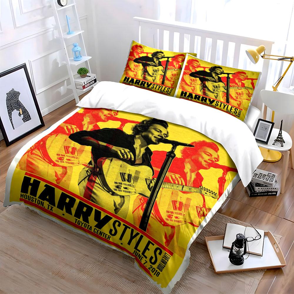 Biancheria da letto per il concerto di Harry Styles Set copripiumino Copripiumino Federe  (1*Copripiumino 2*Federe, senza piumino)