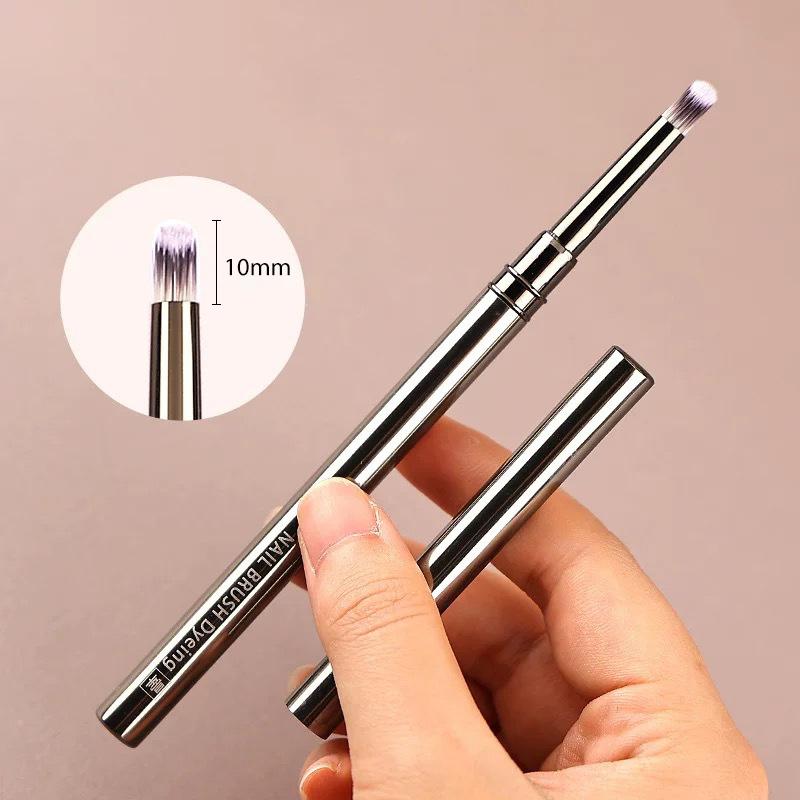 Pincel para decoración de uñas con mango de metal de 14 tamaños, pincel para delinear uñas, pincel para pintar con patrón de rayas, pincel para extensión de gel acrílico UV, bolígrafo para dibujar y tallar.