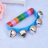 Half-Round Wooden Leather Hand Rattle: Orff Music Toy for Infant & Toddler Education