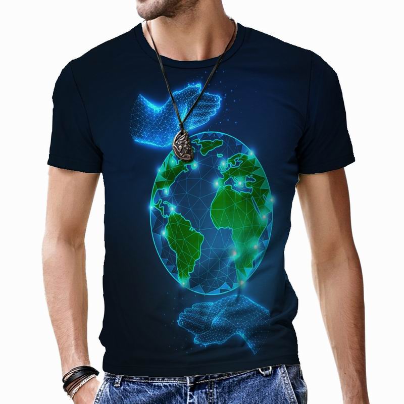 Роскошные мужские футболки с 3D принтом — фото 15