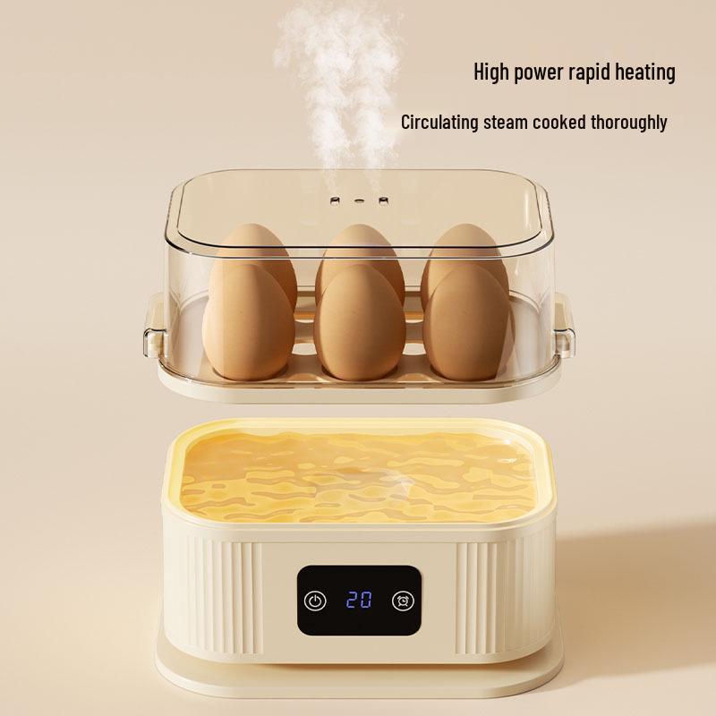Automatic Egg Cooker: Multi-Functional Steamer for Soft-Boiled & Steamed Eggs, Household Breakfast Gadget with Auto Power-Off