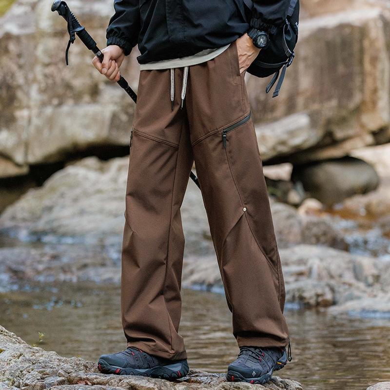 

Men s Outdoor Waterproof Charging Pants New Autumn Straight Trousers Comfortable Outdoor Leisure 5XL