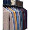 Men 100% Pure Wool Half Turtleneck Sweater, Warm Solid Knit Jumper for Autumn Winter Daily Wear