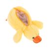 Cute Yellow Duck Plush Pencil Case Soft Stuffed Animal Pen Bag Multifunctional Pencil Case For Kids Students Stationery Gifts