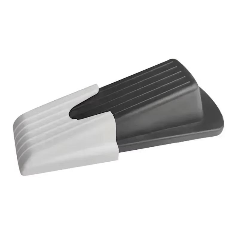 

Rubber Door Stopper Wedge Anti Slip Floor Stop for Indoor Use Prevents Doors From Closing Home Office School Safety темно-сірий