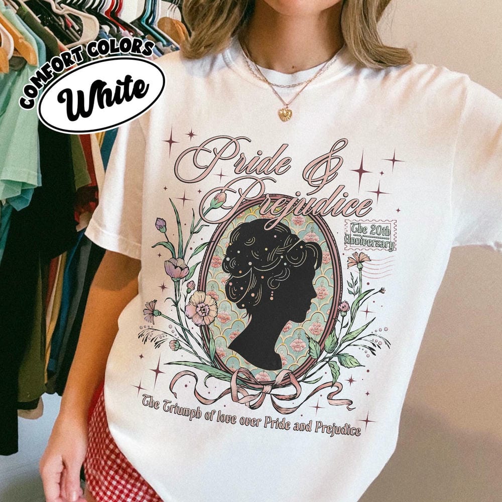 Stolz und Vorurteil Komfort Unisex T-Shirt Für Fan Sturköpfiges Willensstarkes Mädchen T-Shirt Fantasy Buchliebhaber Shirt Lustiges Sweatshirt Streetwear