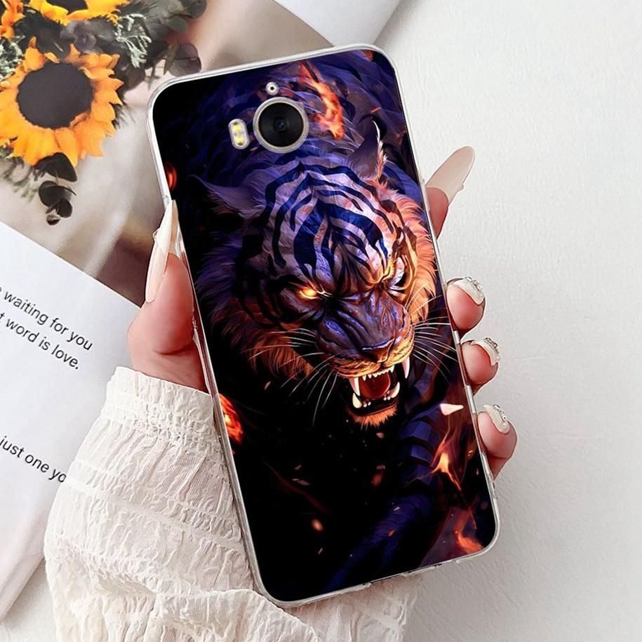 For Huawei Y5 Y6 2017 Case MYA-L23 MYA-L22 MYA-L03 Silicone Cover Luxury Painted Soft Silicone Protector For Huawei Y3 2017 Capa