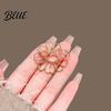 Multi-purpose Brooch Women Smooth Surface Hollow Sun Flower Design Lapel