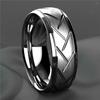 Fashion 8mm Tungsten Wedding Rings For Men Black Brushed Stainless Steel Celtic Dragon Ring Men's Wedding Band Jewelry