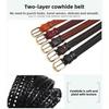 Youth Vintage Handwoven Belt Men's and Women's Leather Pin Buckle Belt Men's Belt