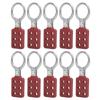 10pcs Lockout Hasp 38mm1.5in 6 Holes Aluminium Insulation for Flammable Explosive Places