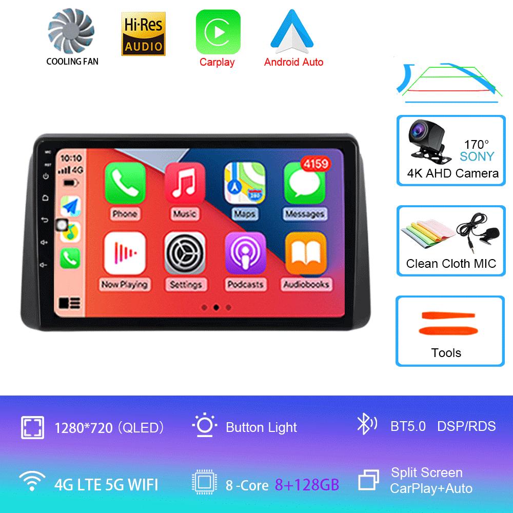 Android 14 Car Radio For Chrysler Grand Voyager 5 2011 - 2015 For Dodge Grand Caravan 2008-2020 Player Multimedia GPS 360 Camera