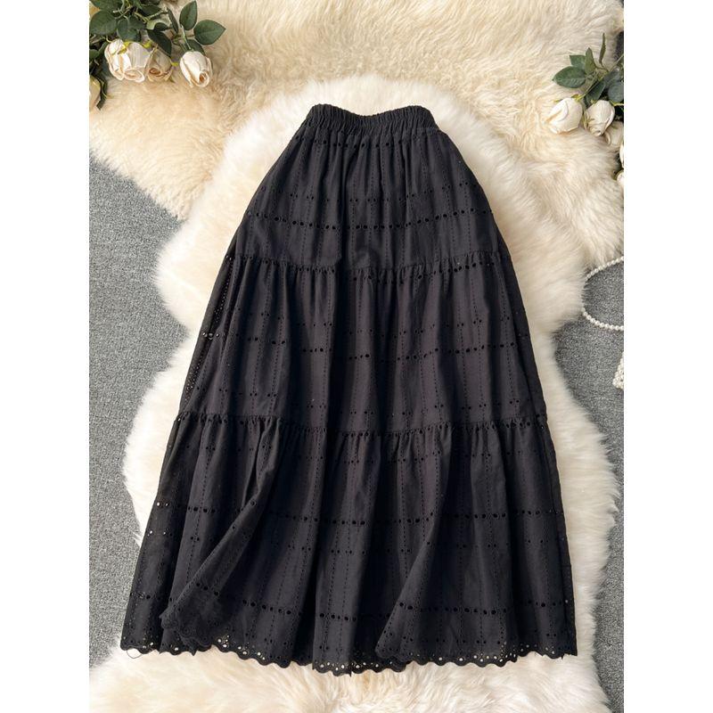 Bohemia Vacation Style Stretch High Waist Skirt