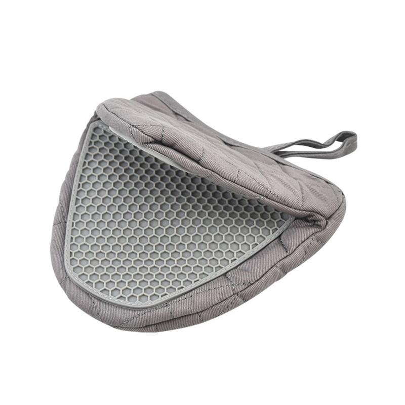 

Kitchen Silicone Gloves Tray Dish Bowl Holder Potholder Handheld Warm Glove Clamps Baking Insulation Hand Clip Enduring серый
