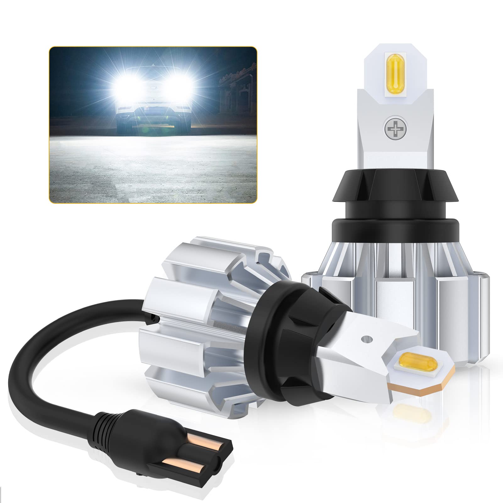 

T16 LED Back Lamp, Explosive Light, Ultra Bright 6,000 Lumens, Built-in Canceller, 28W, High T16/T15 білий