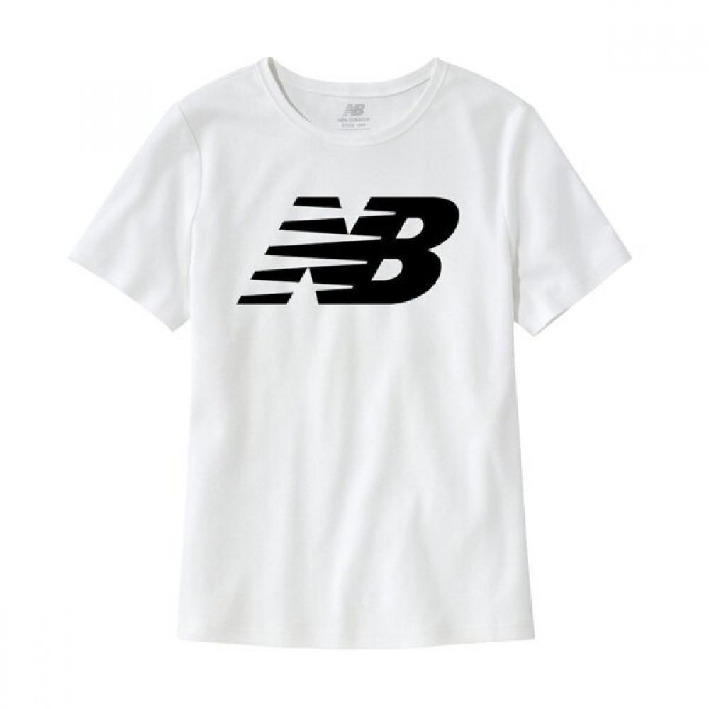 

New Balance Nb ClaSSic Flying Graphic Logo ShorT Sleeve Tee Women S T ShirT wT03816 wT WT03816WT/XS (measurement 85)