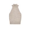 Autumn New Women Sleeveless Vest Pure Color Silm Hanging Collar off-the-Shoulder Knitting Tops 6771138