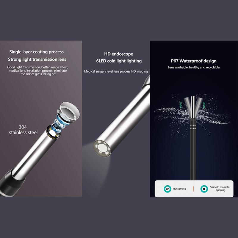 1Set Smart Ear Cleaner Endoskop Löffel Visuelle Earpick Kamera Ear Picker Reinigung