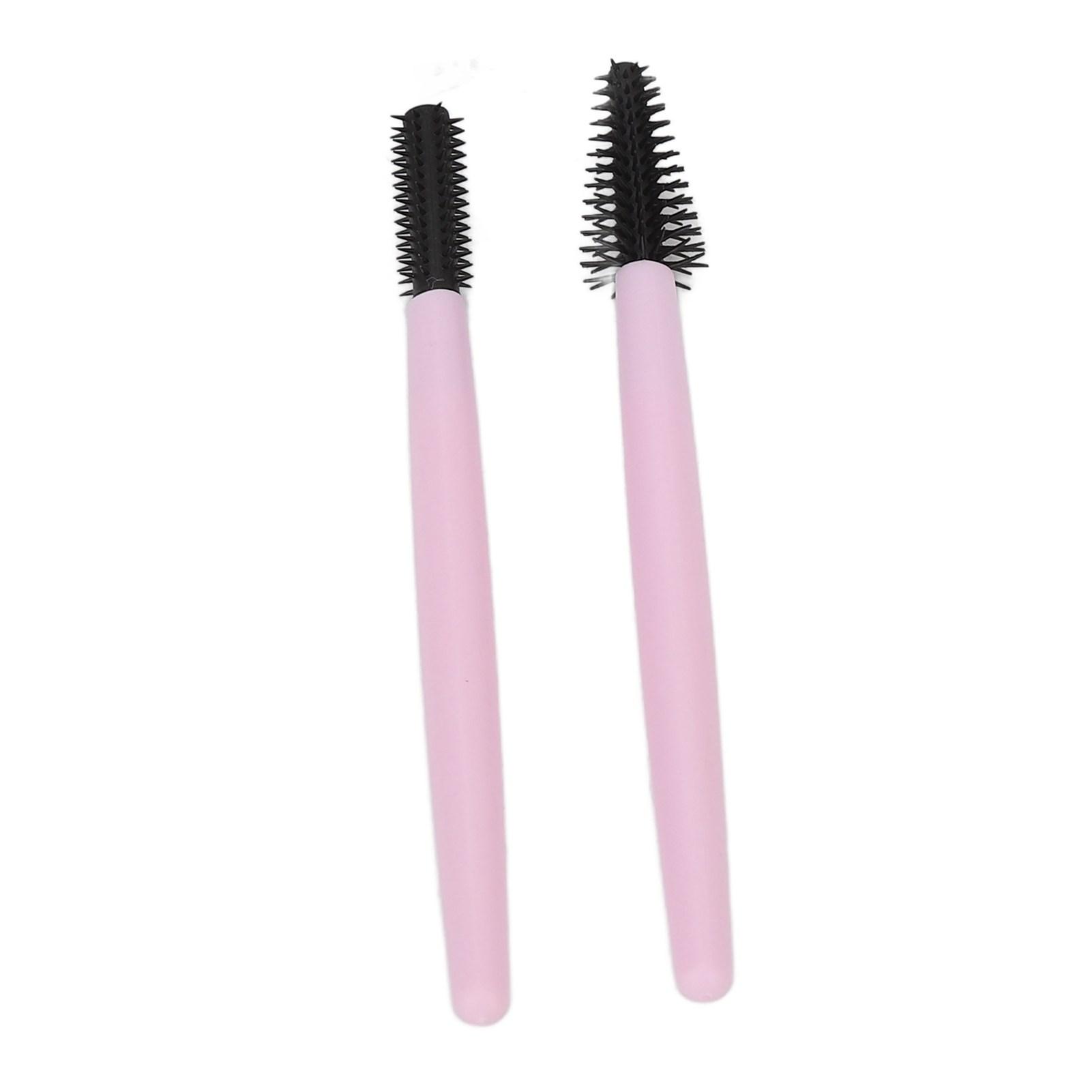 

2шт. Силиконовая щеточка для ресниц, бровей, эластичная, портативная, многоразовая, щеточка для макияжа, фиолетовая фиолетовый