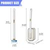 Practical Toilet Bowl Brush with Replaceable Brush Head Bathroom Toilet Washing Brush Toilet Cleaning Tool Easy to Clean