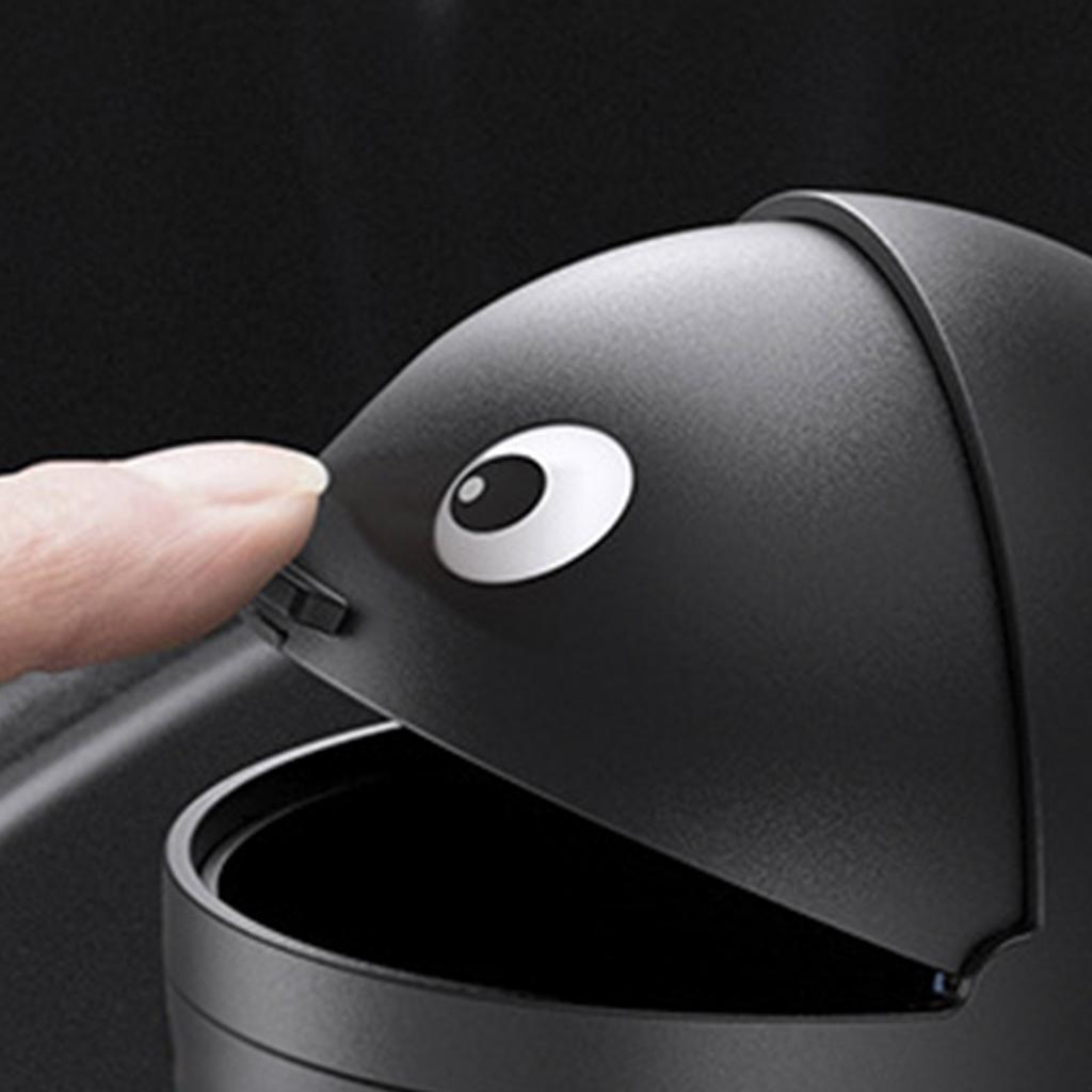 Flip Open Car Trash Bin Portable Storage Box Mini Wastebasket Flip Open Type Waterproof Auto Interior Accessories