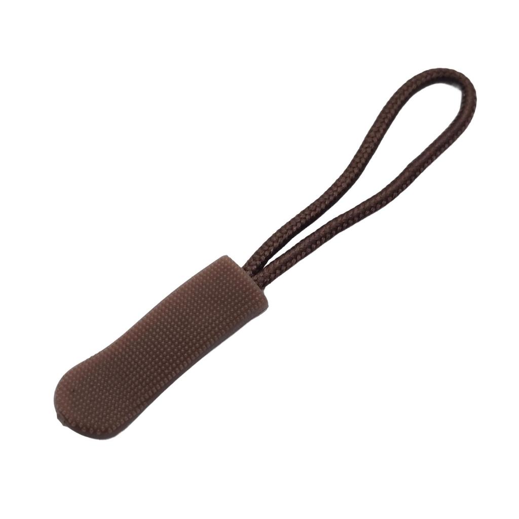 Colored PVC Zipper Pull Rope with Removable Drawstring and Rubber Pull Tab for Bags and Luggage