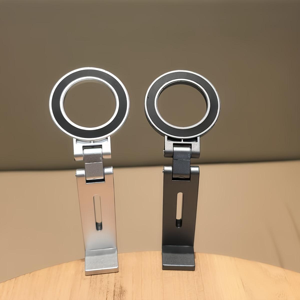 

A versatile magnetic phone mount that folds, extends, and rotates 360 degrees; universal mini mount сірий колір