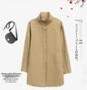 2024 Plus Size Women's Lightweight Trench Coat for Spring & Autumn - Stylish Short Jacket for Mature Ladies