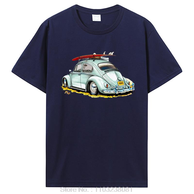 Classic Car Tops T Shirt Classic Car Pattern TShirt For Unisex Creative Graphic Clothing Oneck Custom Printed Cotton Tshirt