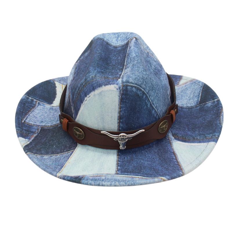 Travel Vacation  Hot Sale Jazz Hat Ethnic Style Fashion Street Shot Felt Hat Western Retro Cowboy Hat