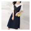 Navava Women Casual Two In One Round Neck Short Sleeve Dress No775