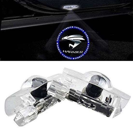 

XZFLQ Автомобильная лампа подсветки салона Toyota Harrier 30 60 Серии Логотип Высокая Яркость Светодиодный Чип Подсветка Вежливости Дверная Лампа Комплект из 2 Дверей Совместима с Harrier