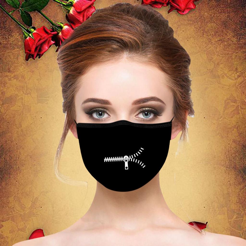 Adult Washable And Reusable Breathable Beard Pattern Windproof And Haze Mask