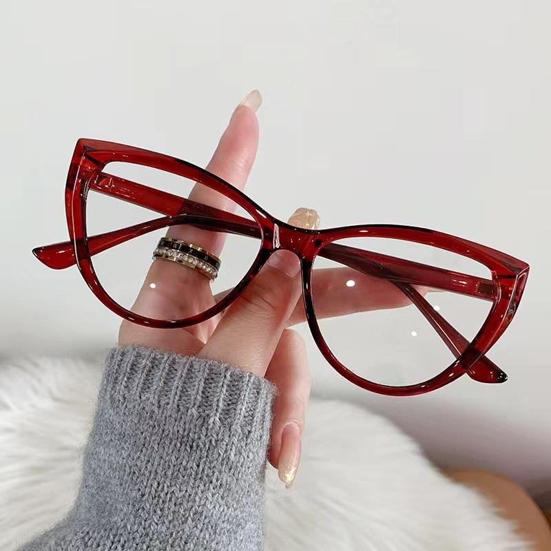 Fashion Cat Eye Photochromic Glasses Vintage Women Men Color Change Eyeglasses Frame Anti Blue Light Eyewear UV400 Sun Glasses