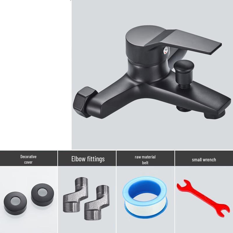 TLXT Black 3-Function Shower Mixer Faucet