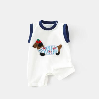 Baby Sleeveless Embroidered Summer Bodysuit