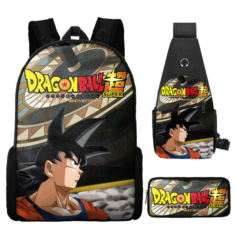 Dragon Ball Dragon Ball Backpack Primary And Secondary School Schoolbag Shoulder Bag Satchel Pencil Case