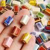 10/20/50pcs Colorful Ceramic Charm Loose Beads 3D Pumpkin Hearts Star Halo Dyeing Beading For DIY Necklace Bracelet Accessories