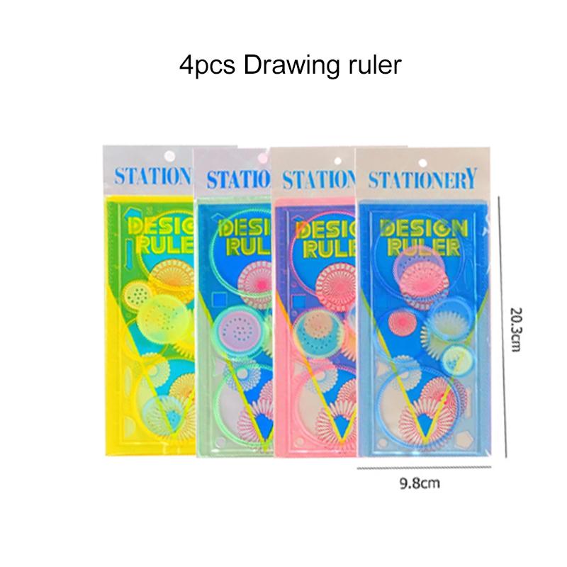 10/20/50pcs Colorful Scratch Paper Children Drawing Toys Drawing Template Ruler DIY Painting Toy For Kids Birthday Gifts TMZ