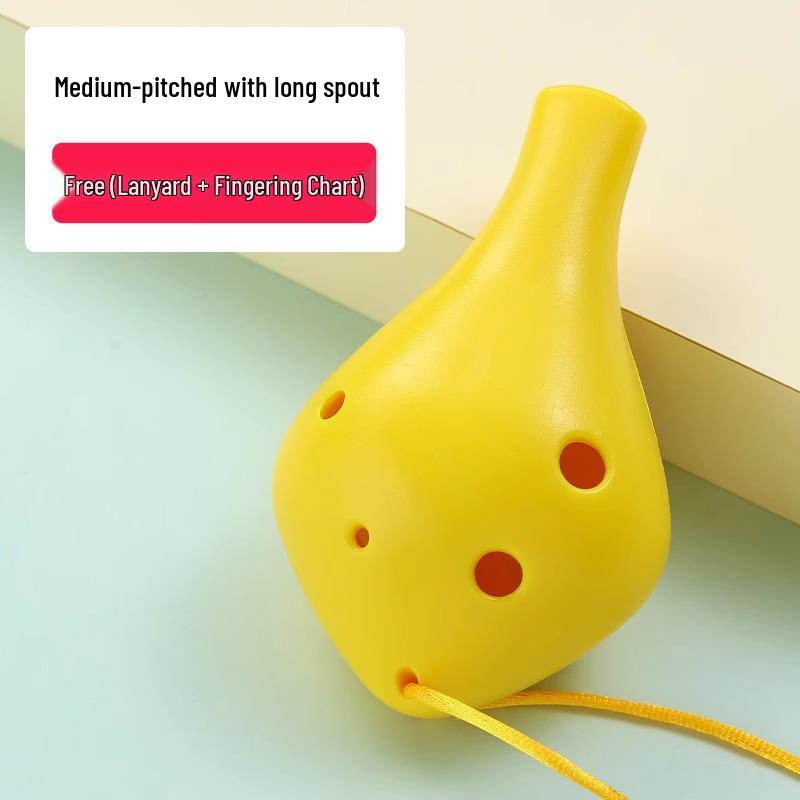 Durable, Easy-to-Play 6-Hole Alto Ocarina for Kids – Beginner's Resin Mini Instrument